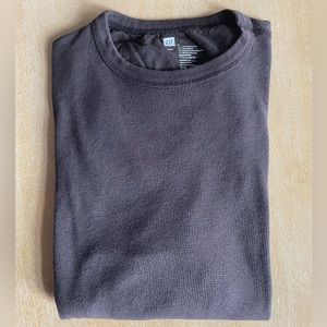 GAP Brown Waffle Long Sleeve Tee - Small
